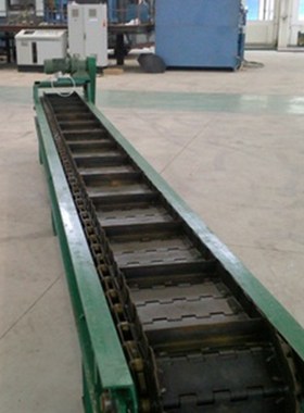 流水线链板输送机高温物流自动分拣机砂石不锈钢平顶链板输送机