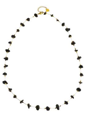 原创设计项链18K镀金不规则天然