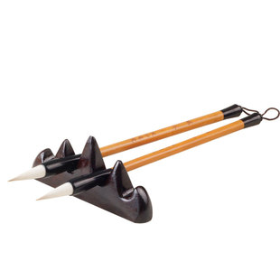 砚田书院兰亭毛笔初学书法狼羊兼毫毛笔楷书小行书兰亭序原贴临摹