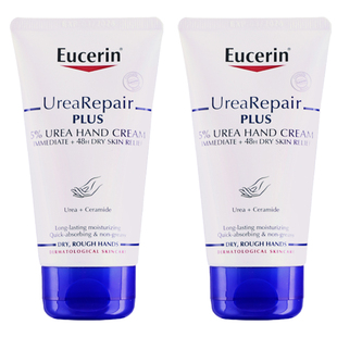 【自营】EUCERIN/优色林保湿修护手霜75ml*2尿素不油腻舒缓干燥