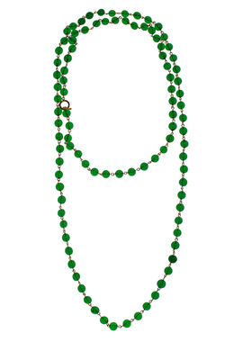 小众设计复古vintage琉璃长项链