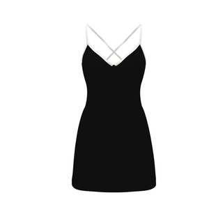 atlanticbeach连体泳衣女高级感吊带裙式两件套度假绝美温泉泳装