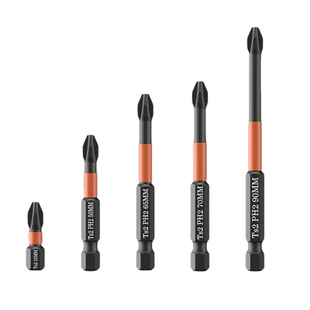 十字批头强磁防滑钨钢高硬度电动螺丝刀工具批头手电钻六角套装头