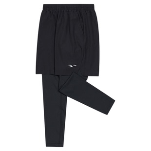 鸿星尔克童装运动短裤打底裤两件套男童春秋季体育课速干跑步裤子
