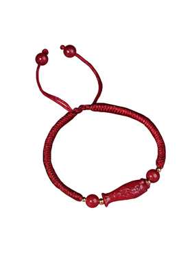 【已祝福】朱砂好运锦鲤上岸手绳