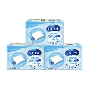 Silcot/舒蔻尤妮佳丝滑型化妆棉补水多功能洁面湿敷卸妆棉82片*3