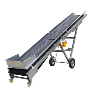 人字腿传送带新款折叠式爬坡输送机装车卸货家用皮带输送机输送带