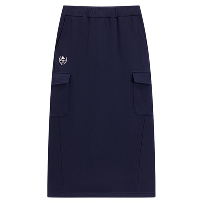 卡帕复古运动女款收腰百搭半身裙