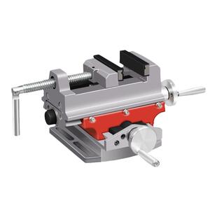 奥奔手动高精度台钻专用十字平口钳铣床双向移动小型台钳工作台