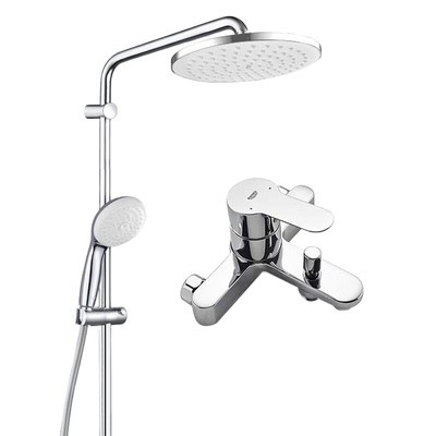 高仪（GROHE）进口非恒温200MM新天瀑顶喷淋浴花洒带下水26452001