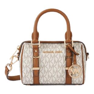 MICHAEL KORS MK Bedford 女士超小号老花迷你波士顿包斜挎包女包