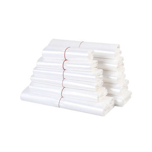 透明塑料袋食品袋超市蔬菜打包袋一次性背心式手提袋白色方便袋子