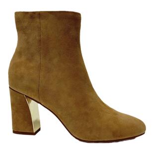 Luxury Rebel 女鞋尖头粗跟短靴羊反绒裸靴优雅时装靴LH420C21015