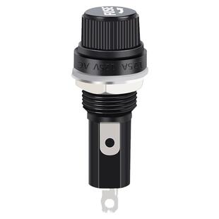 海奇牌5*20mm 5X20MM 玻璃管保险丝座 熔断器孔12mm 15A10A250V