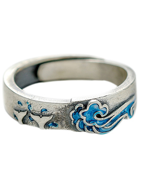 南风歌原创设计天涯情侣学生戒指