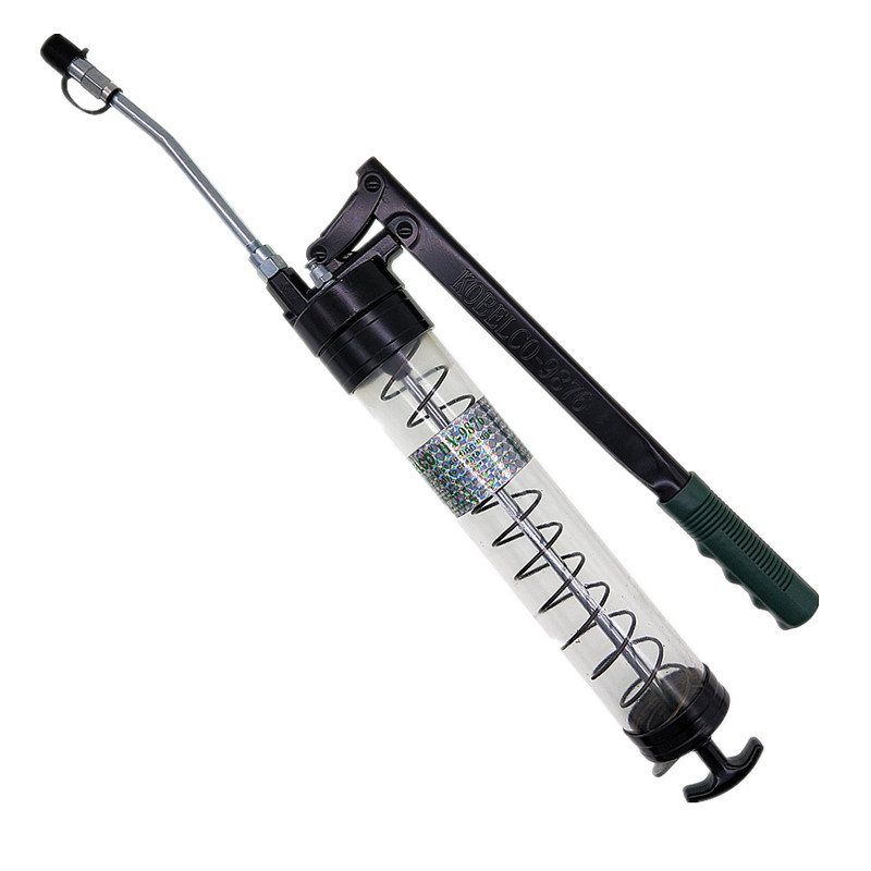 日本KOBELCO进口黄油枪透明高压打润滑油枪省力挖机加牛油枪600cc