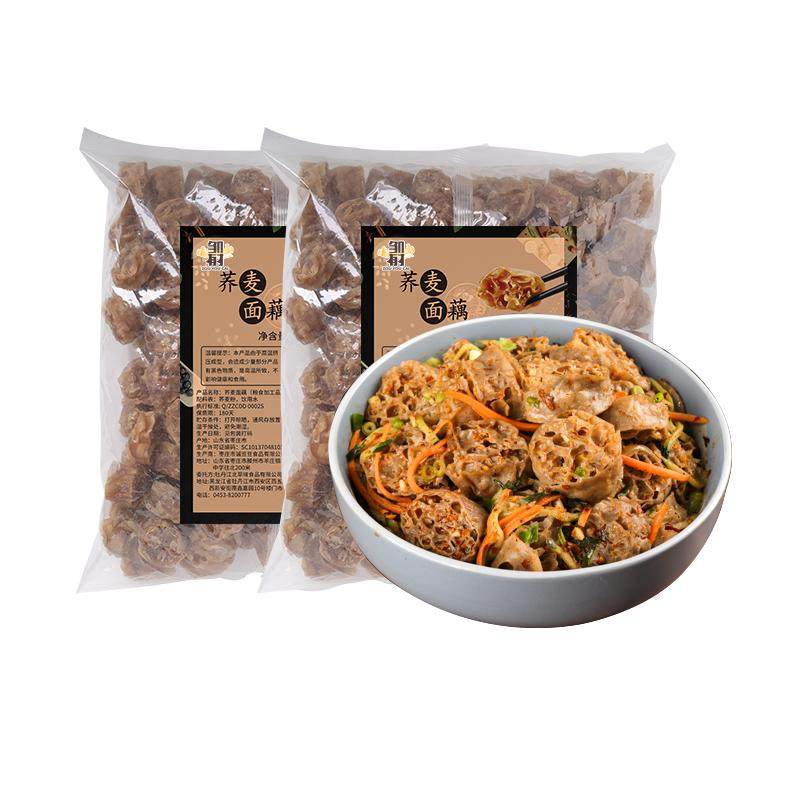 低脂肪荞麦面藕免煮速食纯干货