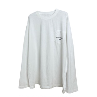 juicefish秋冬美式小众1996口袋长袖T恤女宽松内搭打底衫上衣