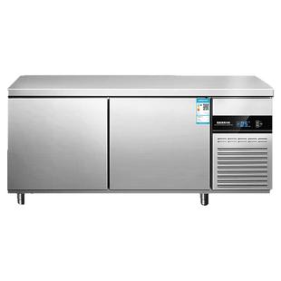 雪花冷藏工作台商用平冷柜操作台冰柜厨房奶茶店冷冻保鲜双温冰柜