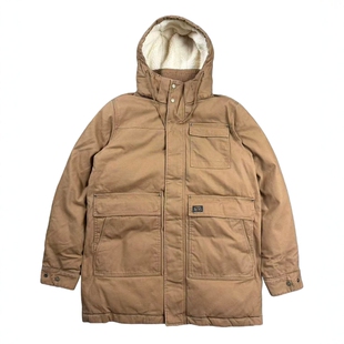 高密厚帆布+巨厚填充棉 干燥家货尾 过冬神器百搭款多袋工装棉衣