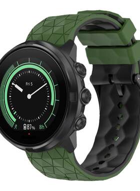 适用颂拓9智能运动手表带suunto7斯巴达配件松拓D5/Sport/Wrist hr/Copper极速光电硅胶男女个性创意替换腕带