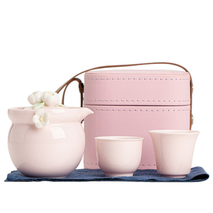 旅行茶具快客杯一壶二杯便携式小套装单人户外功夫露营茶杯泡茶壶