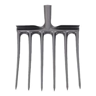 农用翻地松土神器四齿钢叉挖红薯土农具翻土叉子全钢木杆铁叉头五