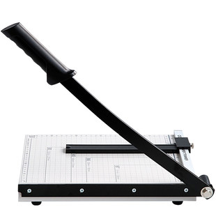 得力切纸机8014 手动切 A4钢制卡片相片切割 照片裁纸刀