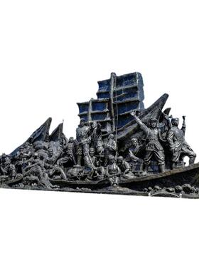 抗战大型景观小品玻璃钢户外