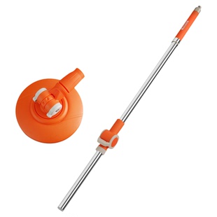 大卫旋转拖把杆加粗不锈钢拓扑拖把头替换装一体杆拓朴盘配件通用