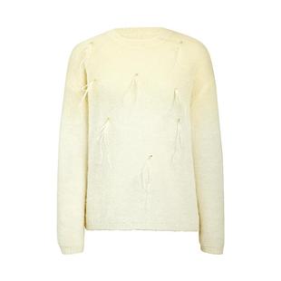 IAmMIX27春秋宽松圆领毛衣女慵懒风软糯舒适渐变色套头毛衫女长袖