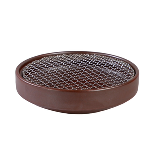 创意粤菜圆形耐热韩式砂锅烧烤肉盘烧腊炉意境菜酒店饭店特色餐具