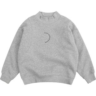 Cunyi纯一良品童装男童卫衣秋冬新款儿童软糯舒适加绒半高领上衣