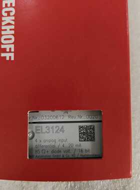 配件全新倍福BECKHOFF EL3124模块，德国原装正品，带议价
