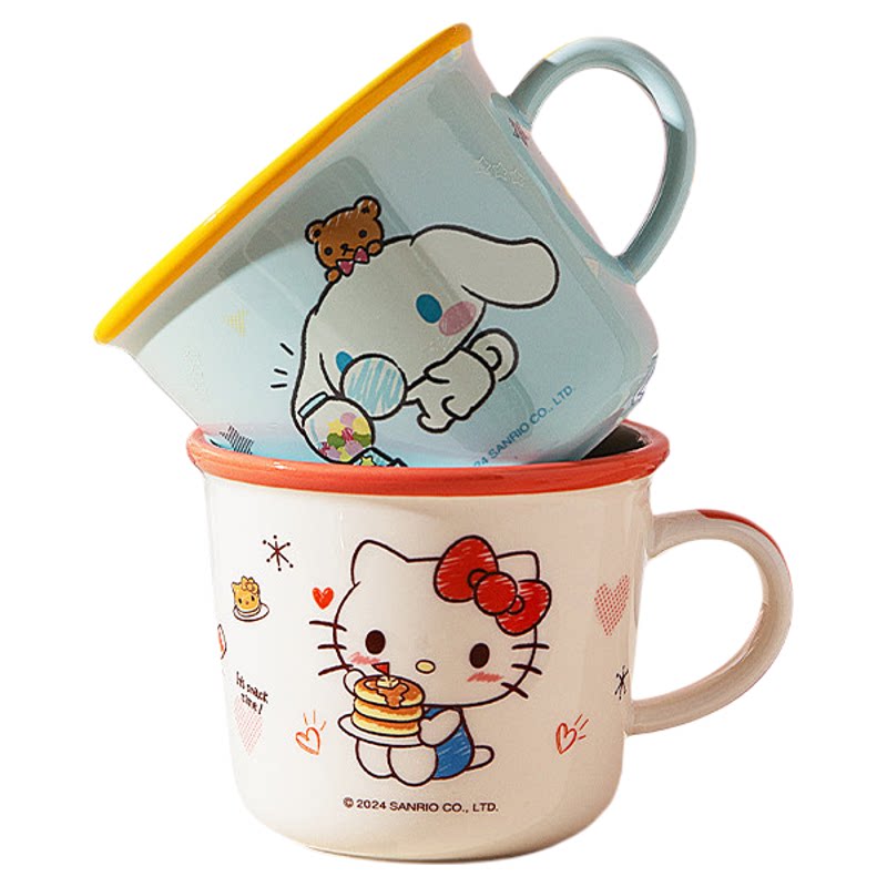 三丽鸥凯蒂猫陶瓷刻度马克杯