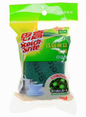 3M思高铁锅碗盘用百洁布无海绵