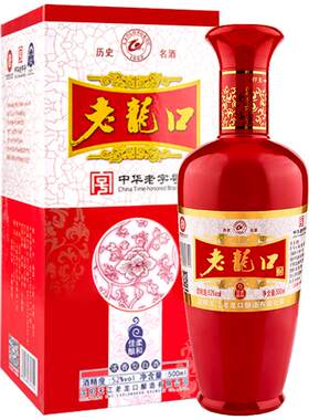 老龙口52度礼盒装佳酿浓香型白酒