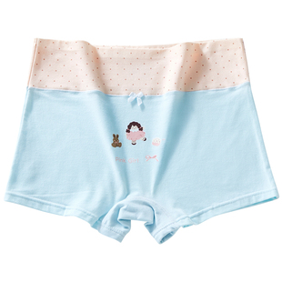 胖女童平角内裤不夹屁股A类纯棉高腰大码中大童女孩宝宝四角短裤