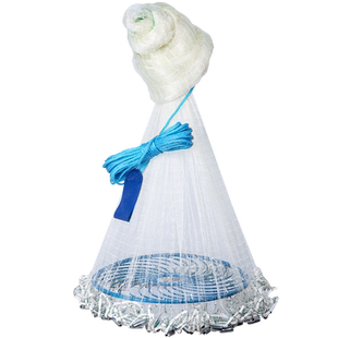 大飞盘鱼网抛网撒网手撒网渔网圆盘旋网甩网易抛网打捞鱼网捕鱼网