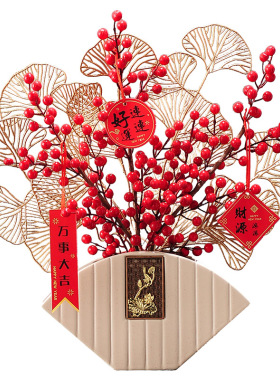 平安适合客厅电视柜摆件