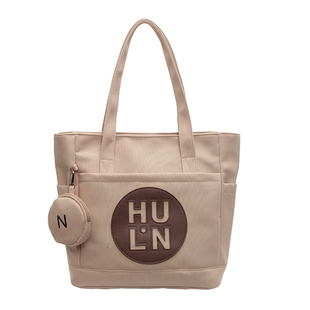 帆布包上班通勤高级感女士大容量单肩托特包2025新款学生手提包包