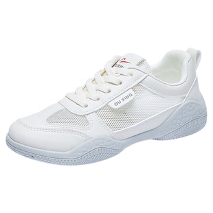 2025新款夏季透气小白鞋女潮网鞋百搭网面软底不臭脚运动跑步鞋