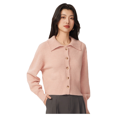 gcrues开衫翻领简约毛衣