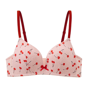 六只兔子小樱桃内衣女小胸聚拢胸罩无钢圈甜美风收副乳防下垂文胸