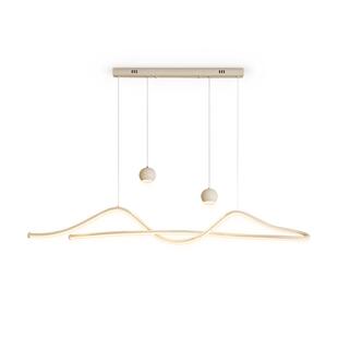 最光餐厅灯现代简约led吊灯高级感餐桌灯长条饭厅灯2026新款灯具