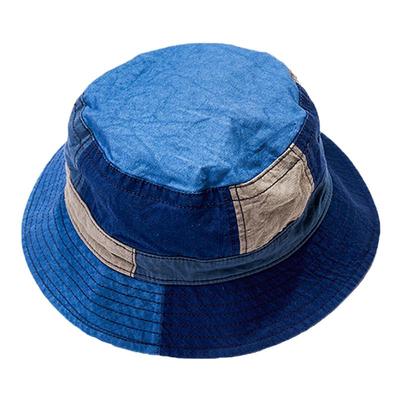 市井古法植物染拼接男女款渔夫帽