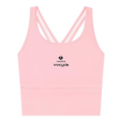 VIVICYCLE&POM PECHE联名春夏新款小蝴蝶美背中高强度运动背心女