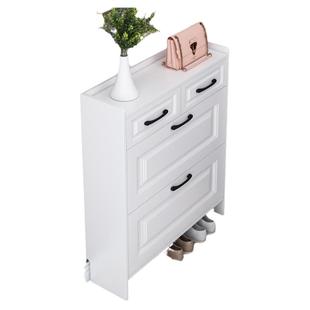 超薄鞋柜17cm家用门口经济型简约现代收纳柜窄小户型翻斗式小鞋架