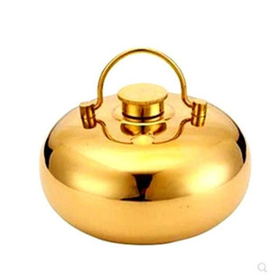 汤婆子纯铜加厚热水壶吉涛注水暖宝老式烫婆子热水袋烫壶暖脚暖手