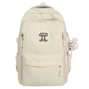 中点两件套书包女初中生高中生ins小众双肩背包简约大容量补课包